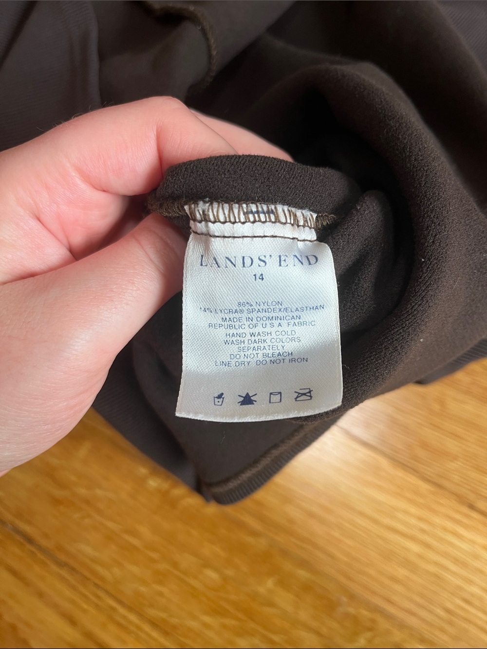 Lands End Ribbed Racerback Tankini Top - Picture 5 of 5